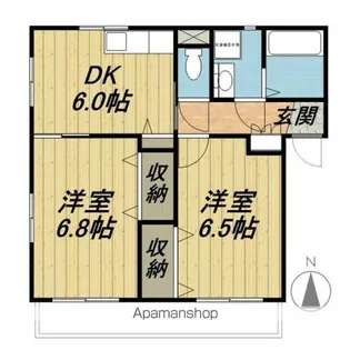チェリーレイク【1階】の間取り